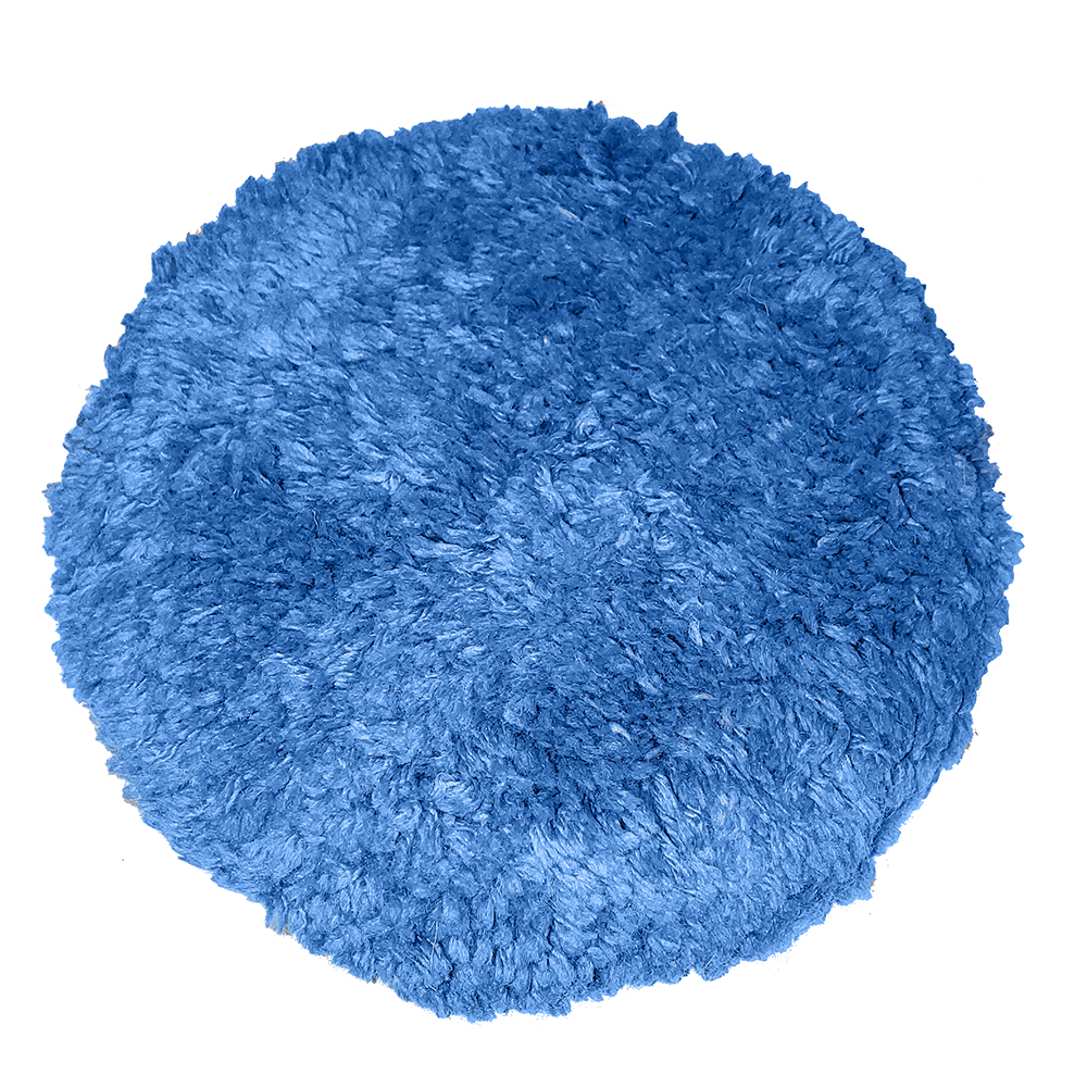 image for Presta Blue Blended Wool 9″ Double-Sided Quick Connect Polishing Pad