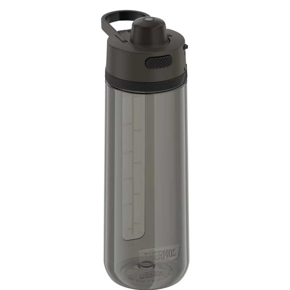 image for Thermos Guard Collection Hard Plastic Hydration Bottle w/Spout – 24oz – Espresso Black