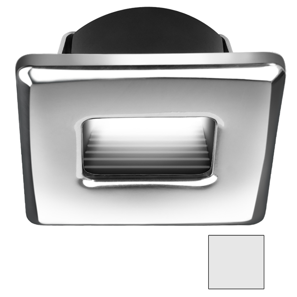 image for i2Systems Ember E1150Z Snap-In – Polished Chrome – Square – Cool White Light