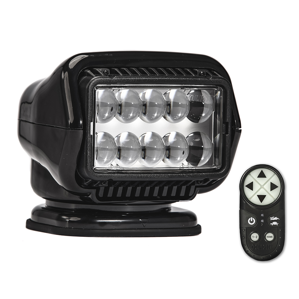 image for Golight Stryker ST Series Permanent Mount Black LED w/Wireless Handheld Remote
