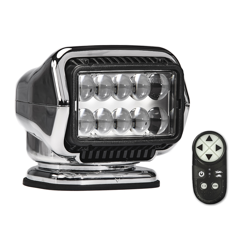 image for Golight Stryker ST Series Permanent Mount Chrome LED w/Wireless Handheld Remote