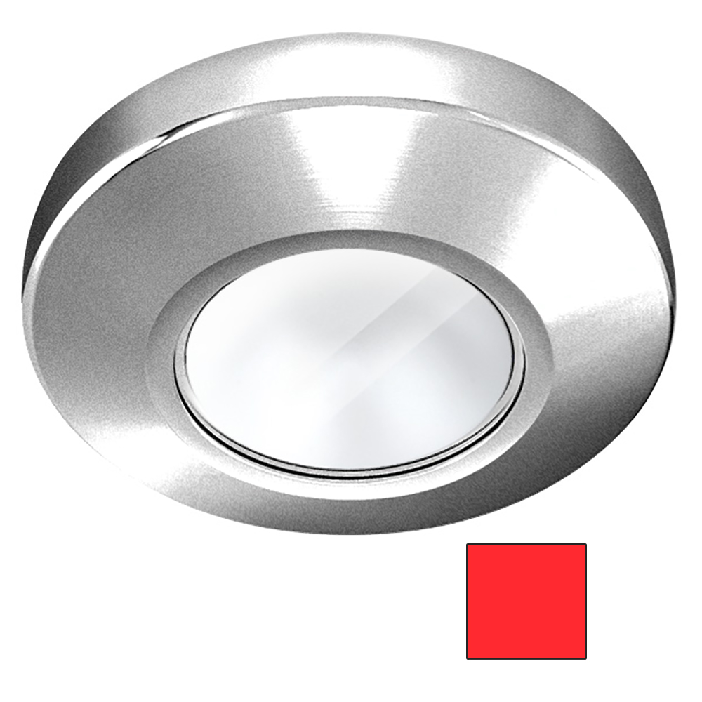 image for i2Systems Profile P1100 1.5W Surface Mount Light – Red – Brushed Nickel Finish