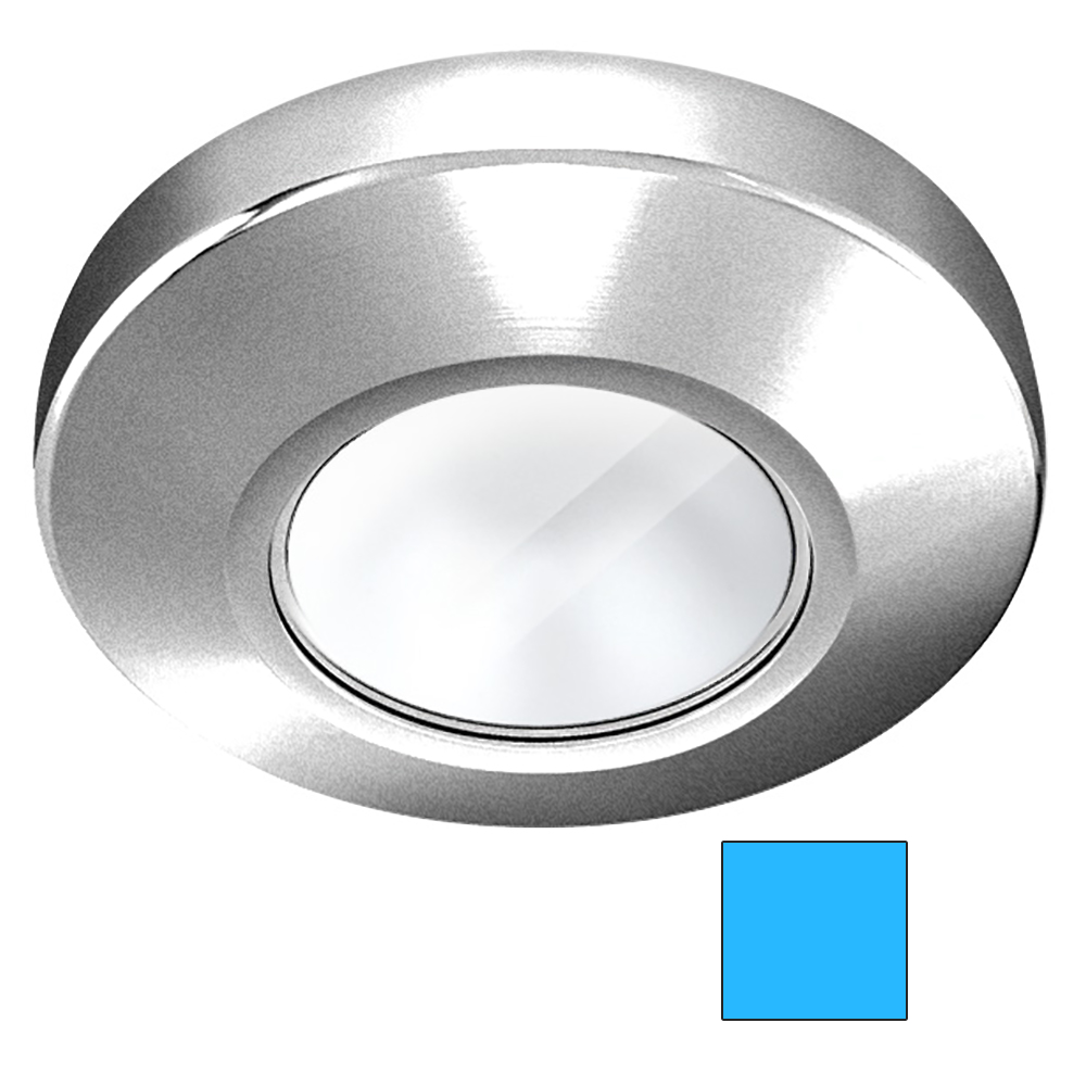 image for i2Systems Profile P1100 1.5W Surface Mount Light – Blue – Brushed Nickel Finish