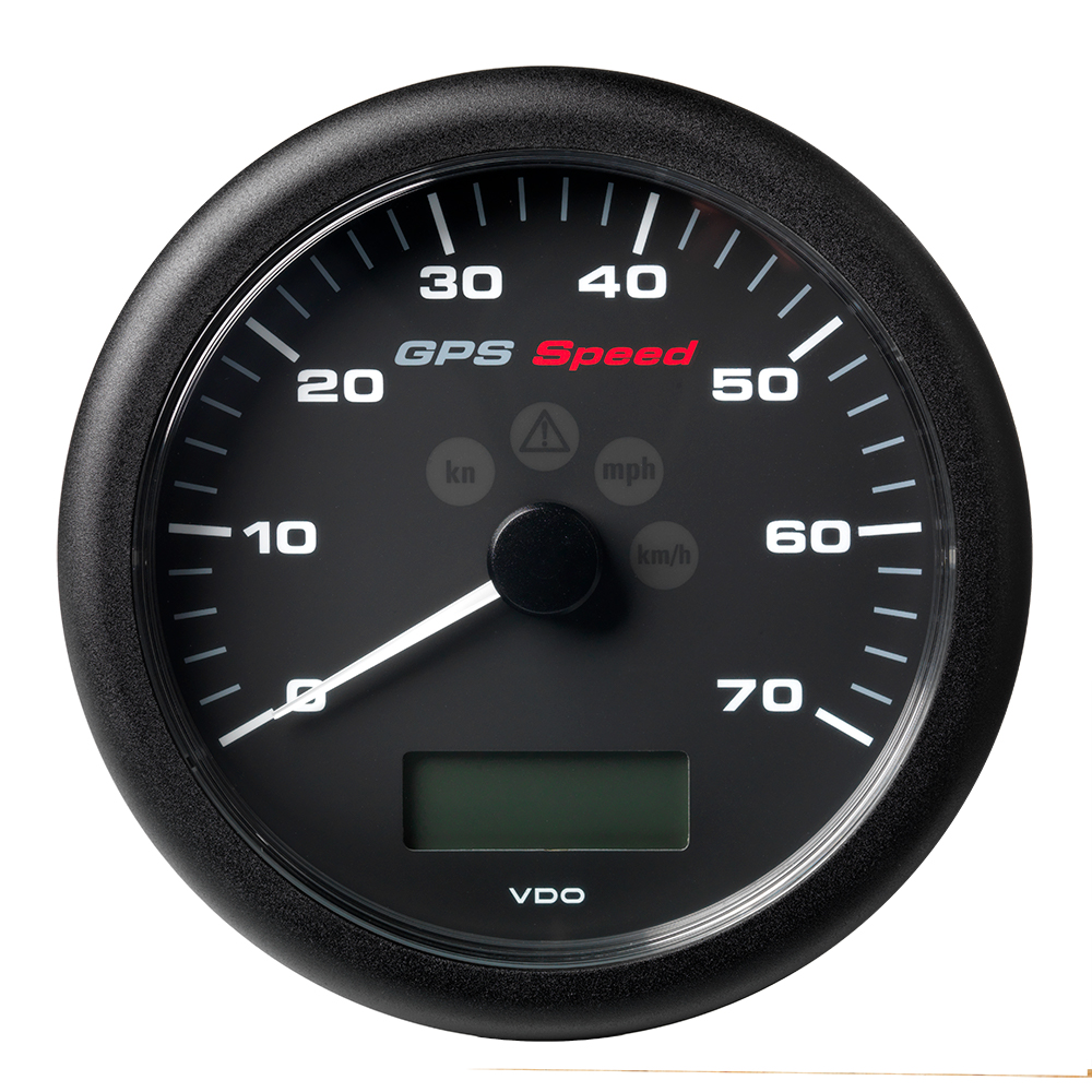 image for Veratron 4-1/4″ (110MM) ViewLine GPS Speedometer 0-70 KNOTS/KMH/MPH – 8 to 16V Black Dial & Bezel