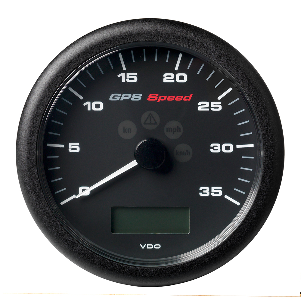 image for Veratron 4-1/4″ (110MM) ViewLine GPS Speedometer 0-35 KNOTS/KMH/MPH – 8 to 16V Black Dial & Bezel