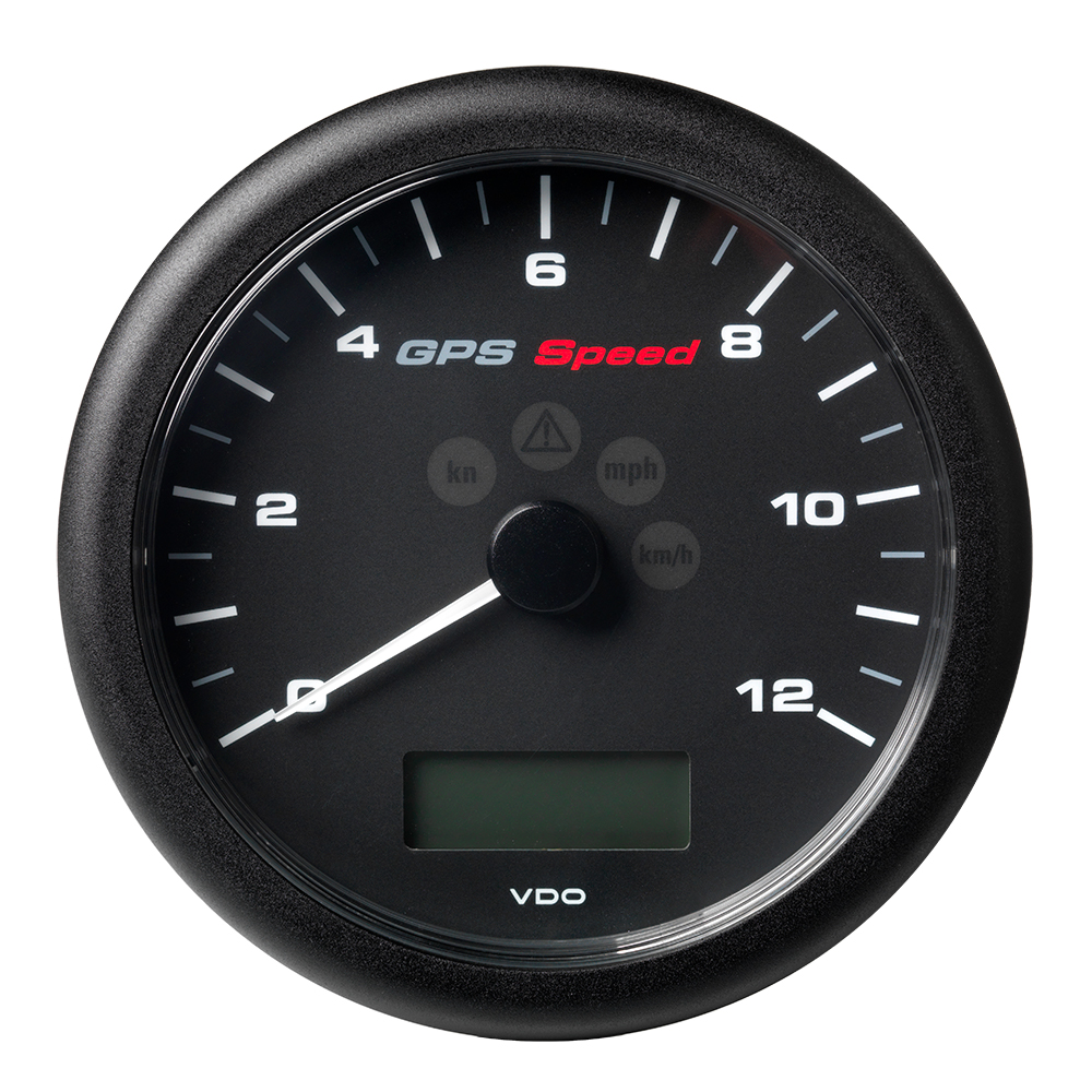 image for Veratron 4-1/4″ (110MM) ViewLine GPS Speedometer 0-12 KNOTS/KMH/MPH – 8 to 16V Black Dial & Bezel