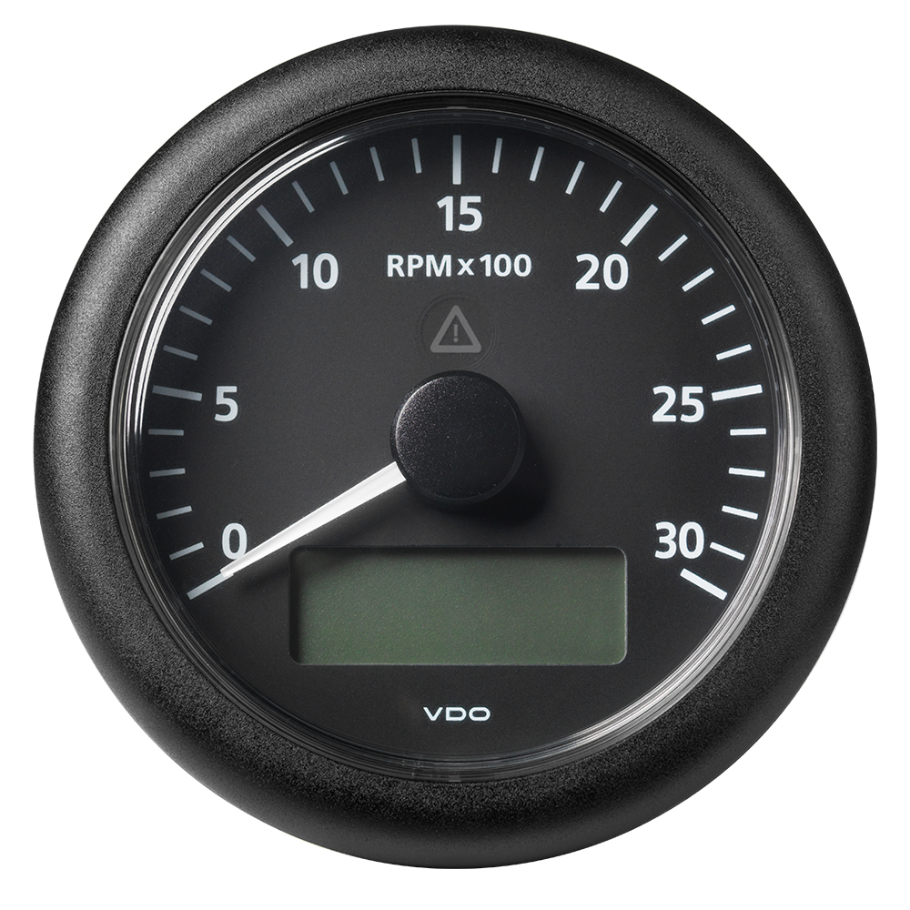 image for Veratron 3-3/8″ (85MM) ViewLine Tachometer w/Multi-Function Display – 0 to 3000 RPM – Black Dial & Bezel