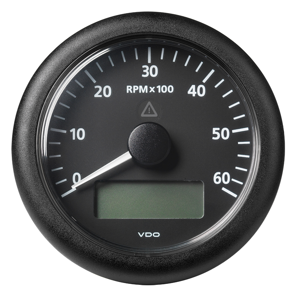 image for Veratron 3-3/8″ (85MM) ViewLine Tachometer w/Multi-Function Display – 0 to 6000 RPM – Black Dial & Bezel