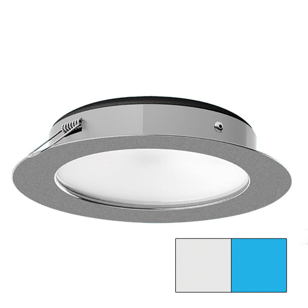 image for i2Systems Apeiron Pro XL A526 – 6W Spring Mount Light – Cool White/Blue – Brushed Nickel Finish