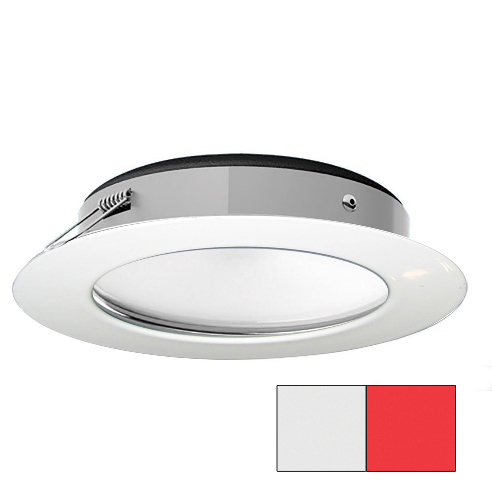 image for i2Systems Apeiron Pro XL A526 – 6W Spring Mount Light – Cool White/Red – White Finish