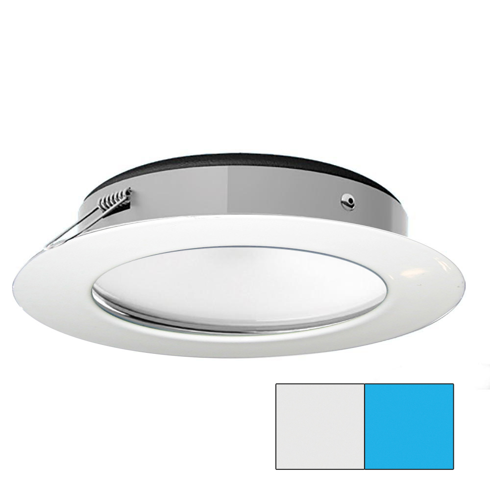 image for i2Systems Apeiron Pro XL A526 – 6W Spring Mount Light – Cool White/Blue – White Finish