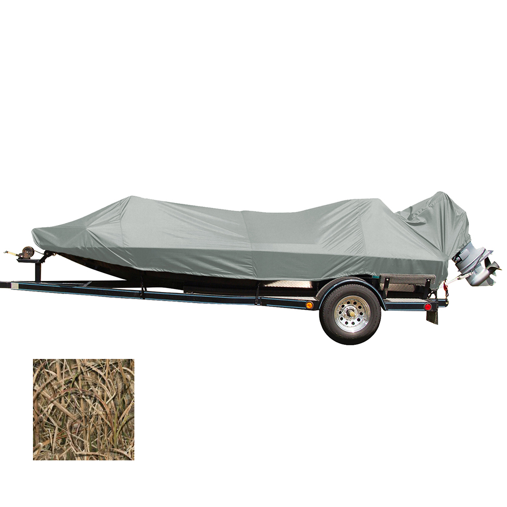 image for Carver Performance Poly-Guard Styled-to-Fit Boat Cover f/15.5' Jon Style Bass Boats – Shadow Grass