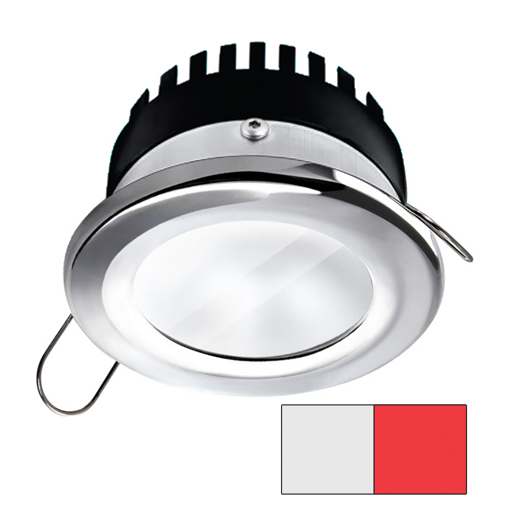 image for i2Systems Apeiron A506 6W Spring Mount Light – Round – Cool White & Red – Polished Chrome Finish