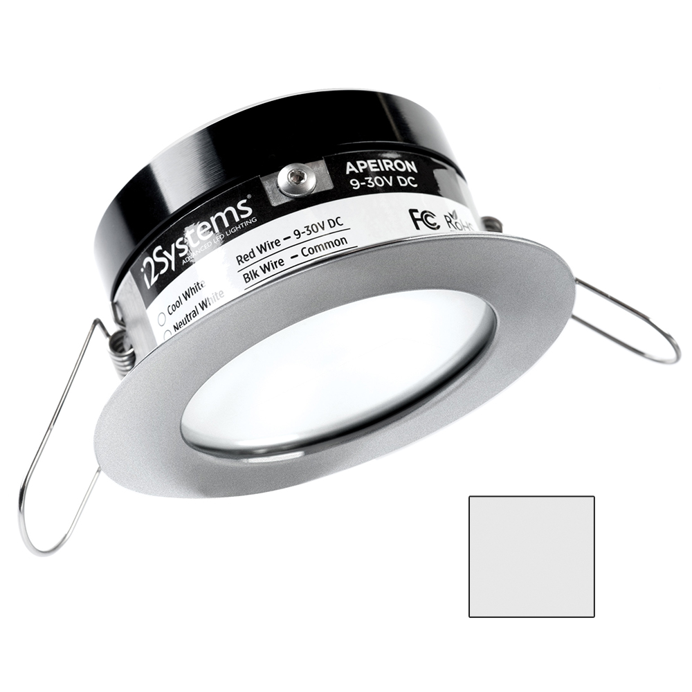 image for i2Systems Apeiron PRO A503 – 3W Spring Mount Light – Round – Cool White – Brushed Nickel Finish