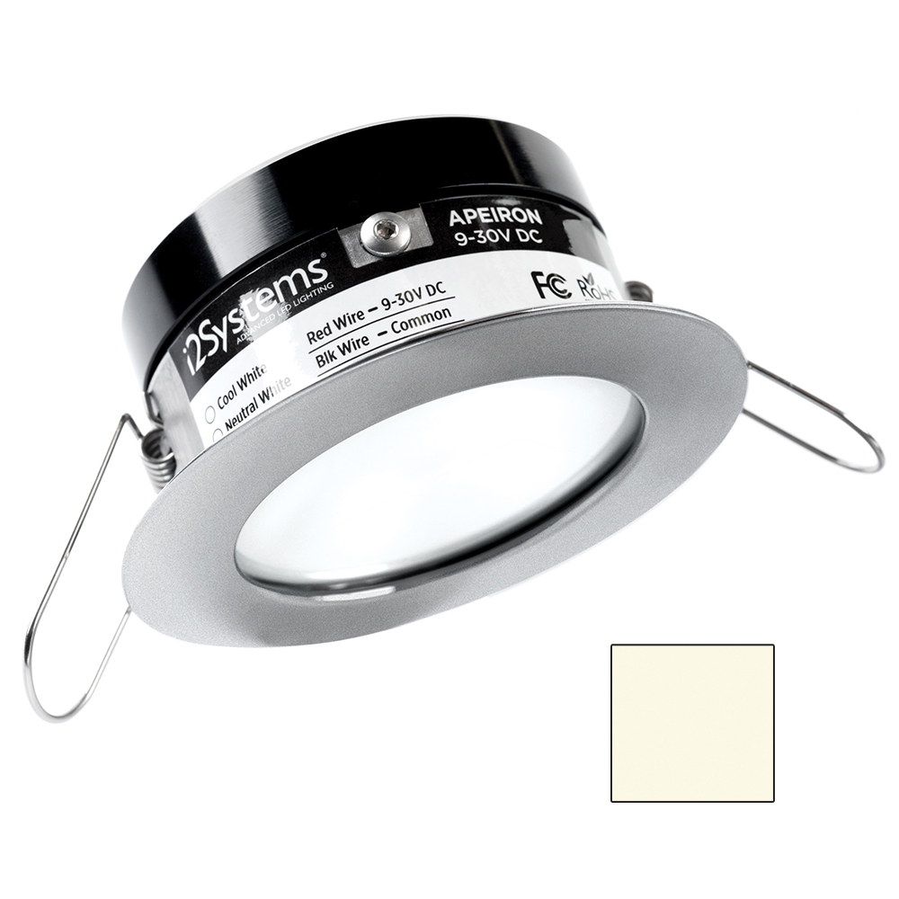 image for i2Systems Apeiron PRO A503 – 3W Spring Mount Light – Round – Neutral White – Brushed Nickel Finish