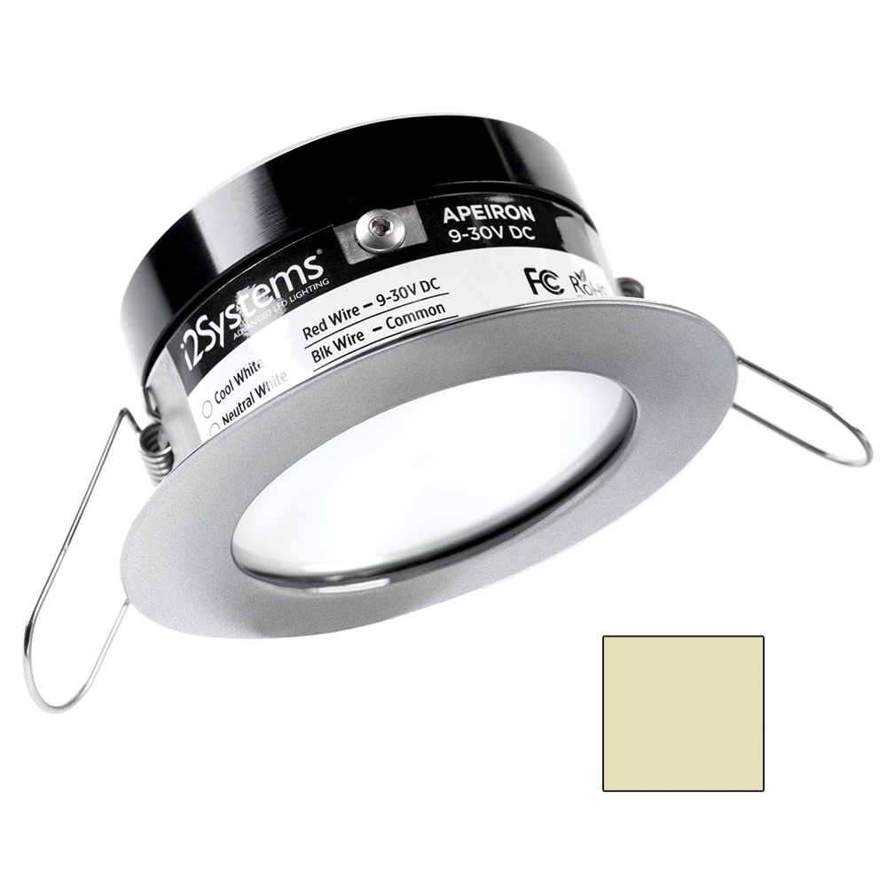 image for i2Systems Apeiron PRO A503 – 3W Spring Mount Light – Round – Warm White – Brushed Nickel Finish