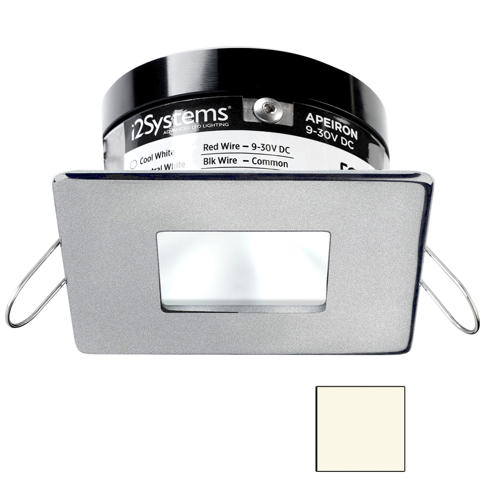 image for i2Systems Apeiron PRO A503 – 3W Spring Mount Light – Square/Square – Neutral White – Brushed Nickel Finish