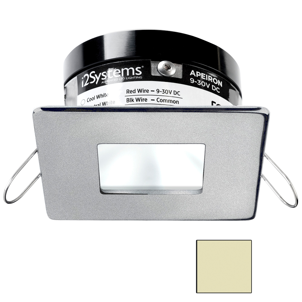 image for i2Systems Apeiron PRO A503 – 3W Spring Mount Light – Square/Square – Warm White – Brushed Nickel Finish
