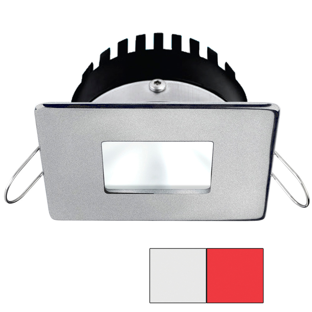image for i2Systems Apeiron PRO A506 – 6W Spring Mount Light – Square/Square – Cool White & Red – Brushed Nickel Finish