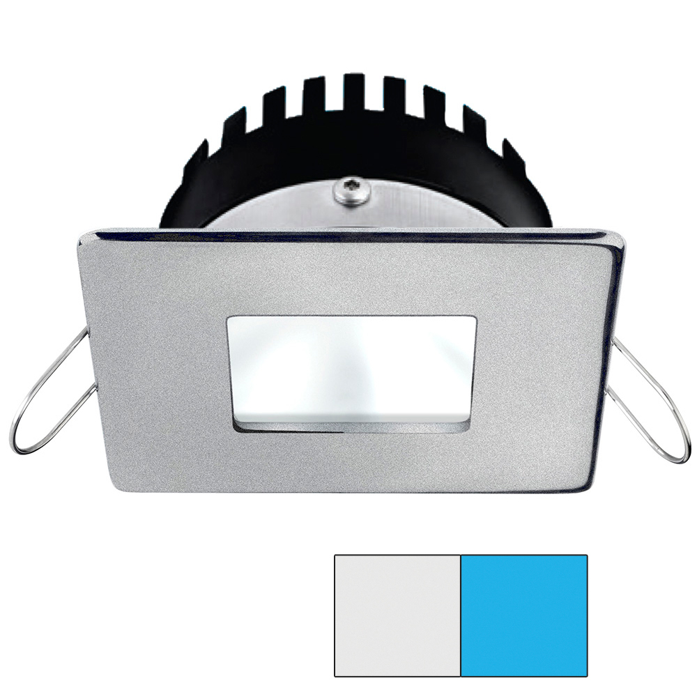 image for i2Systems Apeiron PRO A506 – 6W Spring Mount Light – Square/Square – Cool White & Blue – Brushed Nickel Finish