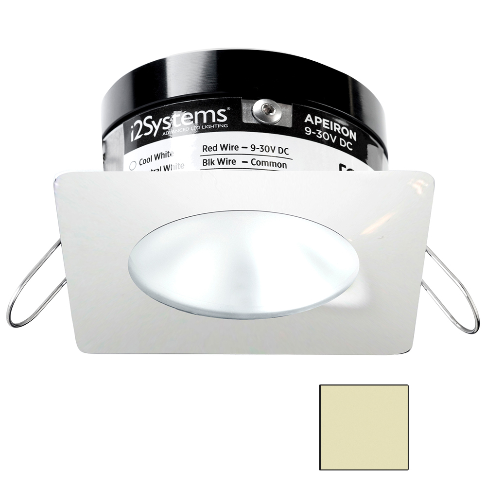 image for i2Systems Apeiron PRO A503 – 3W Spring Mount Light – Square/Round – Warm White – White Finish