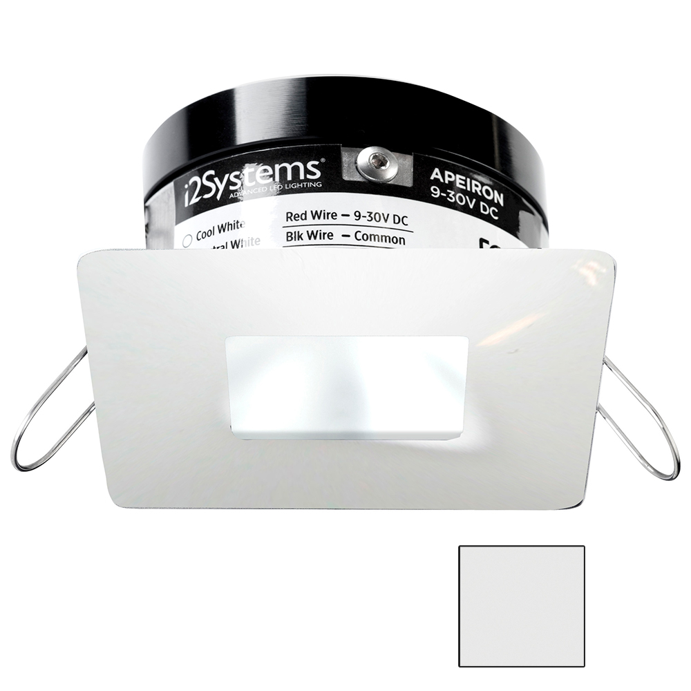 image for i2Systems Apeiron PRO A503 – 3W Spring Mount Light – Square/Square – Cool White – White Finish