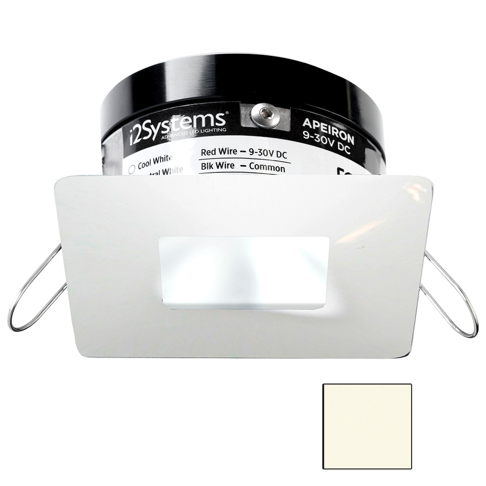 image for i2Systems Apeiron PRO A503 – 3W Spring Mount Light – Square/Square – Neutral White – White Finish