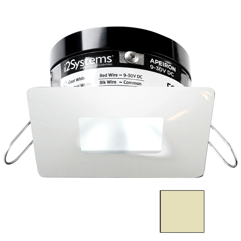 image for i2Systems Apeiron PRO A503 – 3W Spring Mount Light – Square/Square – Warm White – White Finish