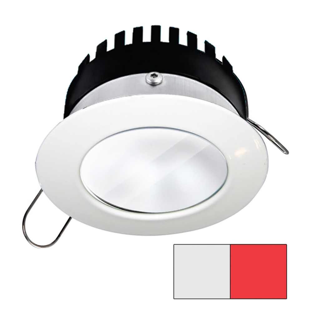 image for i2Systems Apeiron PRO A506 – 6W Spring Mount Light – Round – Cool White & Red – White Finish
