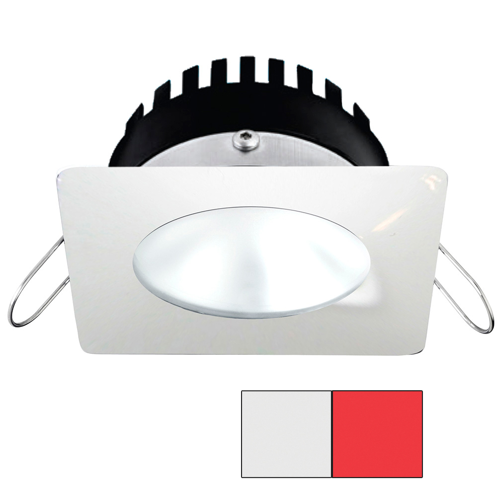 image for i2Systems Apeiron PRO A506 – 6W Spring Mount Light – Square/Round – Cool White & Red – White Finish