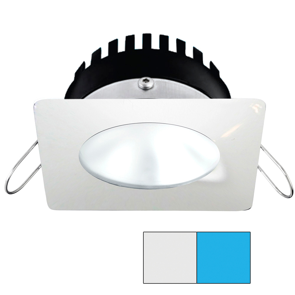 image for i2Systems Apeiron PRO A506 – 6W Spring Mount Light – Square/Round – Cool White & Blue – White Finish