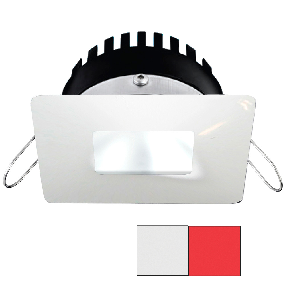 image for i2Systems Apeiron PRO A506 – 6W Spring Mount Light – Square/Square – Cool White & Red – White Finish