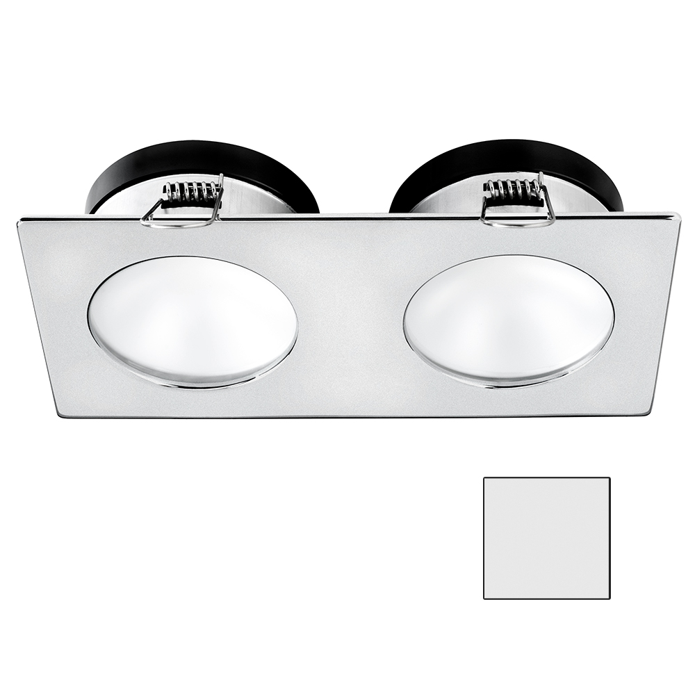 image for i2Systems Apeiron A1110Z – 4.5W Spring Mount Light – Double Round – Cool White – Brushed Nickel Finish