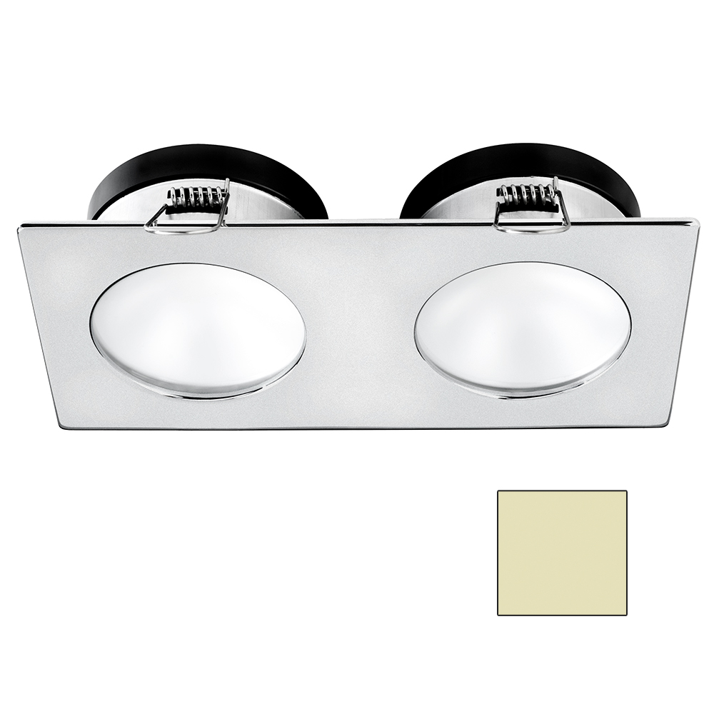 image for i2Systems Apeiron A1110Z – 4.5W Spring Mount Light – Double Round – Warm White – Brushed Nickel Finish