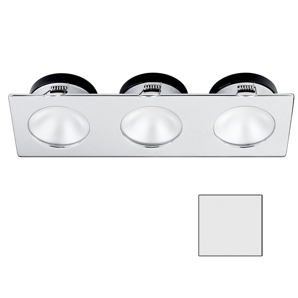 image for i2Systems Apeiron A1110Z – 4.5W Spring Mount Light – Triple Round – Cool White – Brushed Nickel Finish