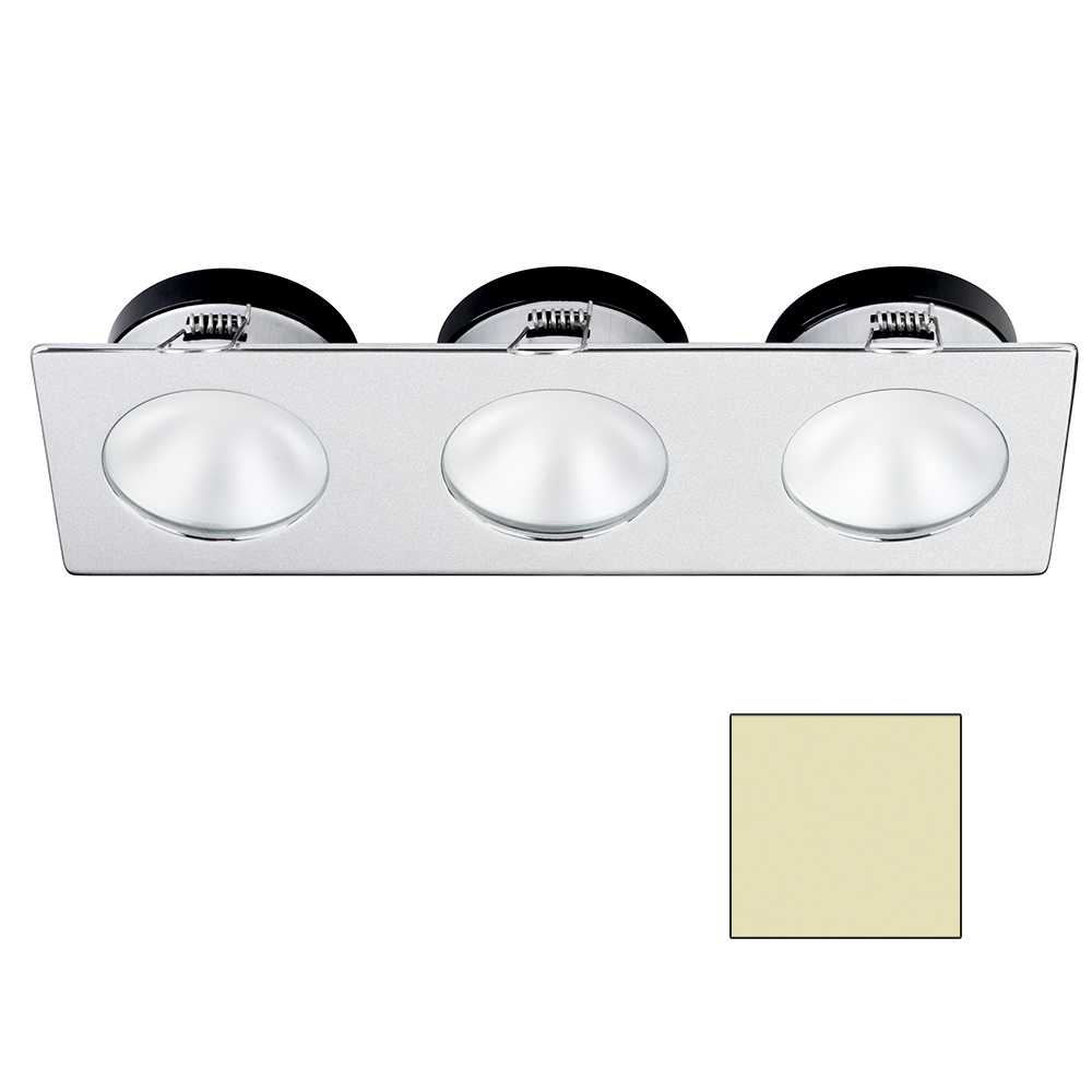 image for i2Systems Apeiron A1110Z – 4.5W Spring Mount Light – Triple Round – Warm White – Brushed Nickel Finish