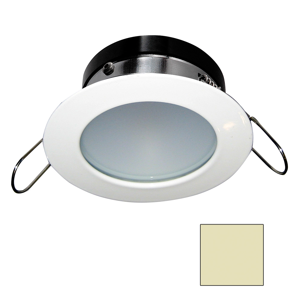 image for i2Systems Apeiron A1110Z – 4.5W Spring Mount Light – Round – Warm White – White Finish
