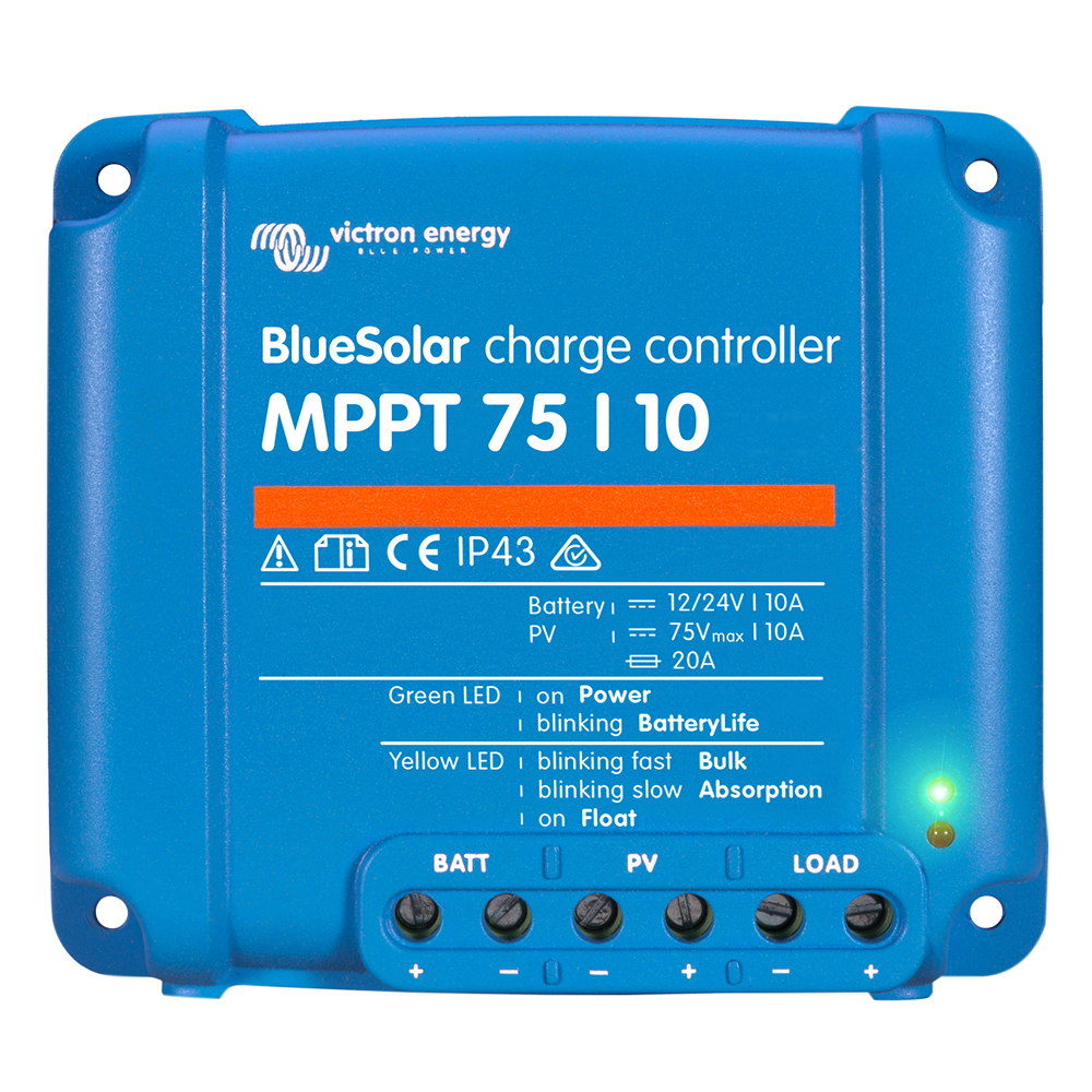 image for Victron BlueSolar MPPT Charge Controller – 75V – 10AMP – UL Approved