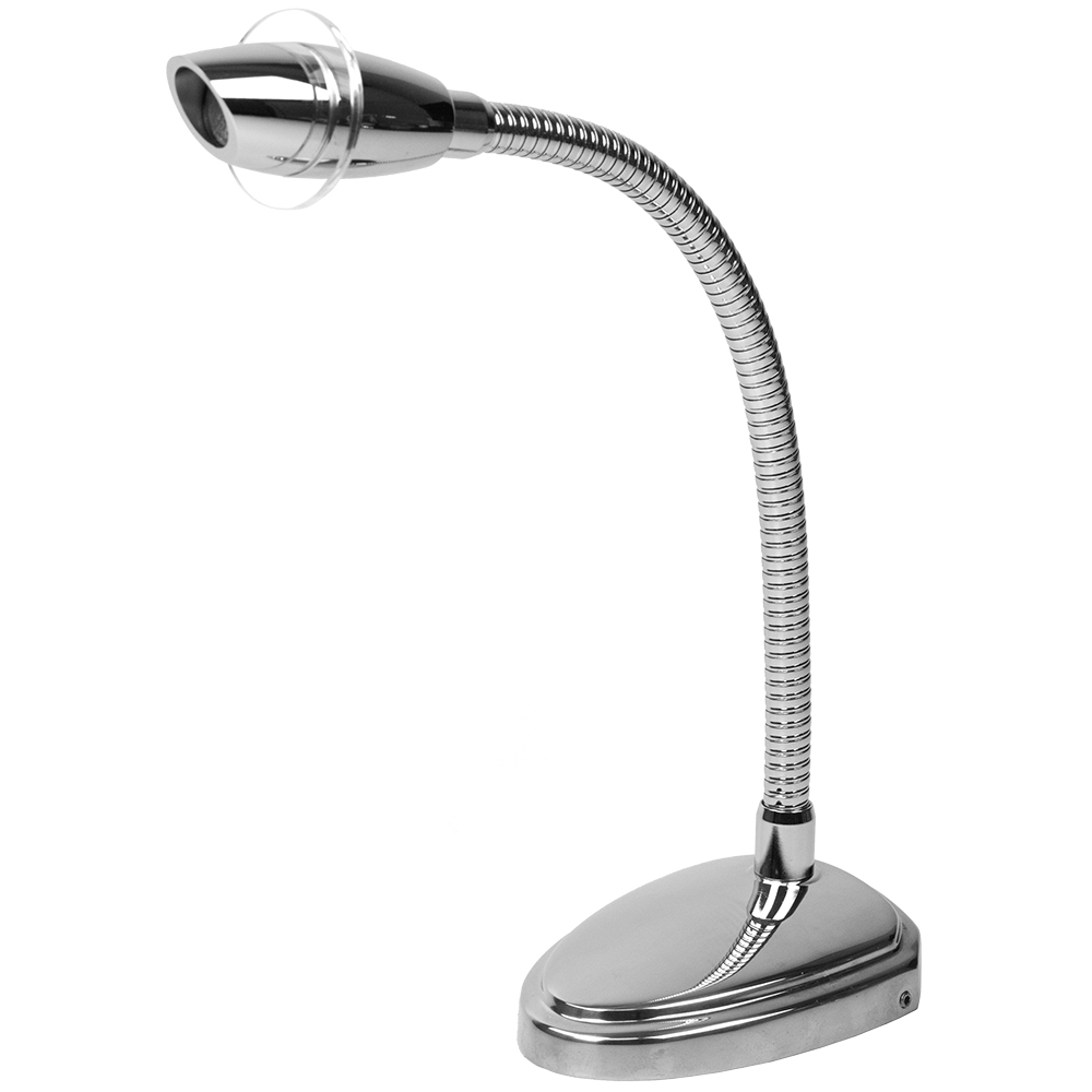 image for Sea-Dog Deluxe High Power LED Reading Light Flexible w/Touch Switch – Cast 316 Stainless Steel/Chromed Cast Aluminum