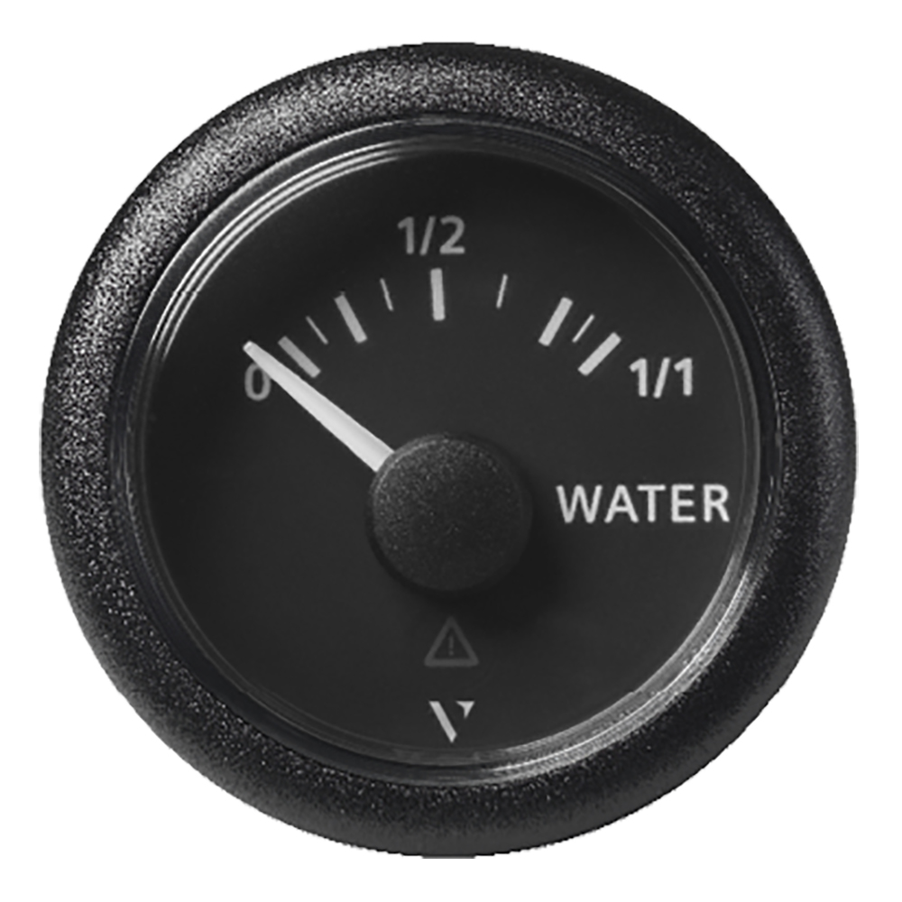 image for Veratron 52MM (2-1/16″) ViewLine Fresh Water Resistive – 3 to180 OHM – Black Dial & Round Bezel