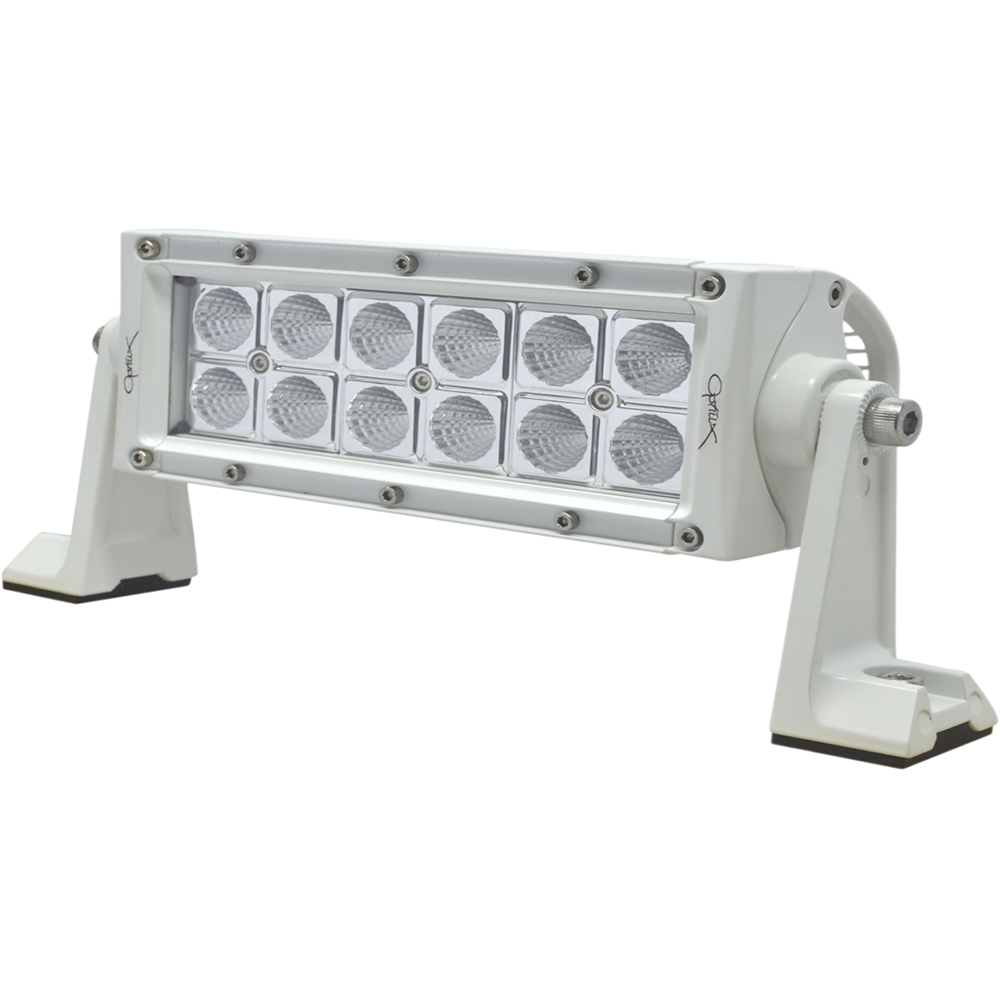 image for Hella Marine Value Fit Sport Series 12 LED Flood Light Bar – 8″ – White