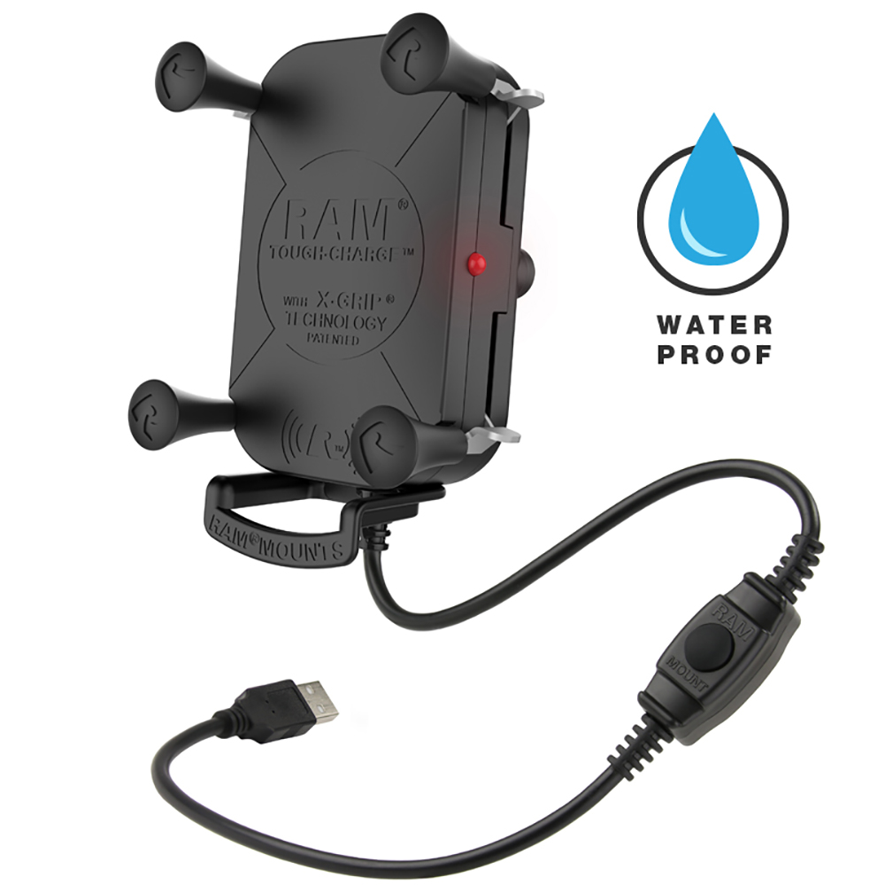 image for RAM Mount Tough-Charge™ w/X-Grip® Tech Waterproof Wireless Charging Holder
