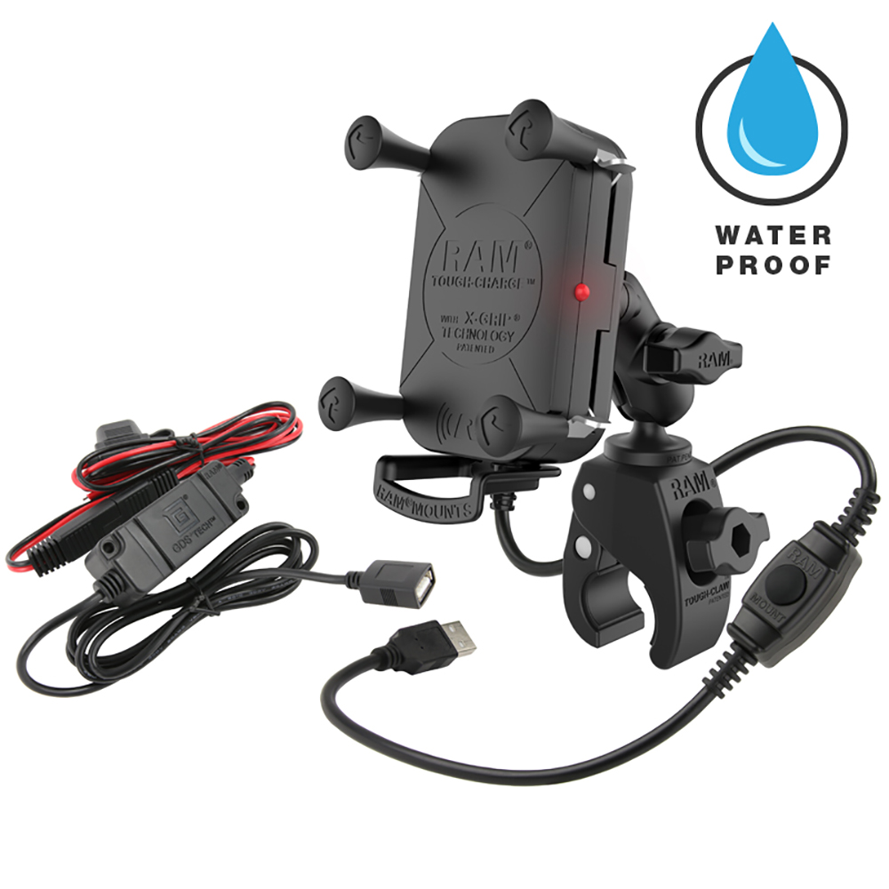 image for RAM Mount Tough-Charge™ Waterproof Wireless Charging Mount w/Tough-Claw™