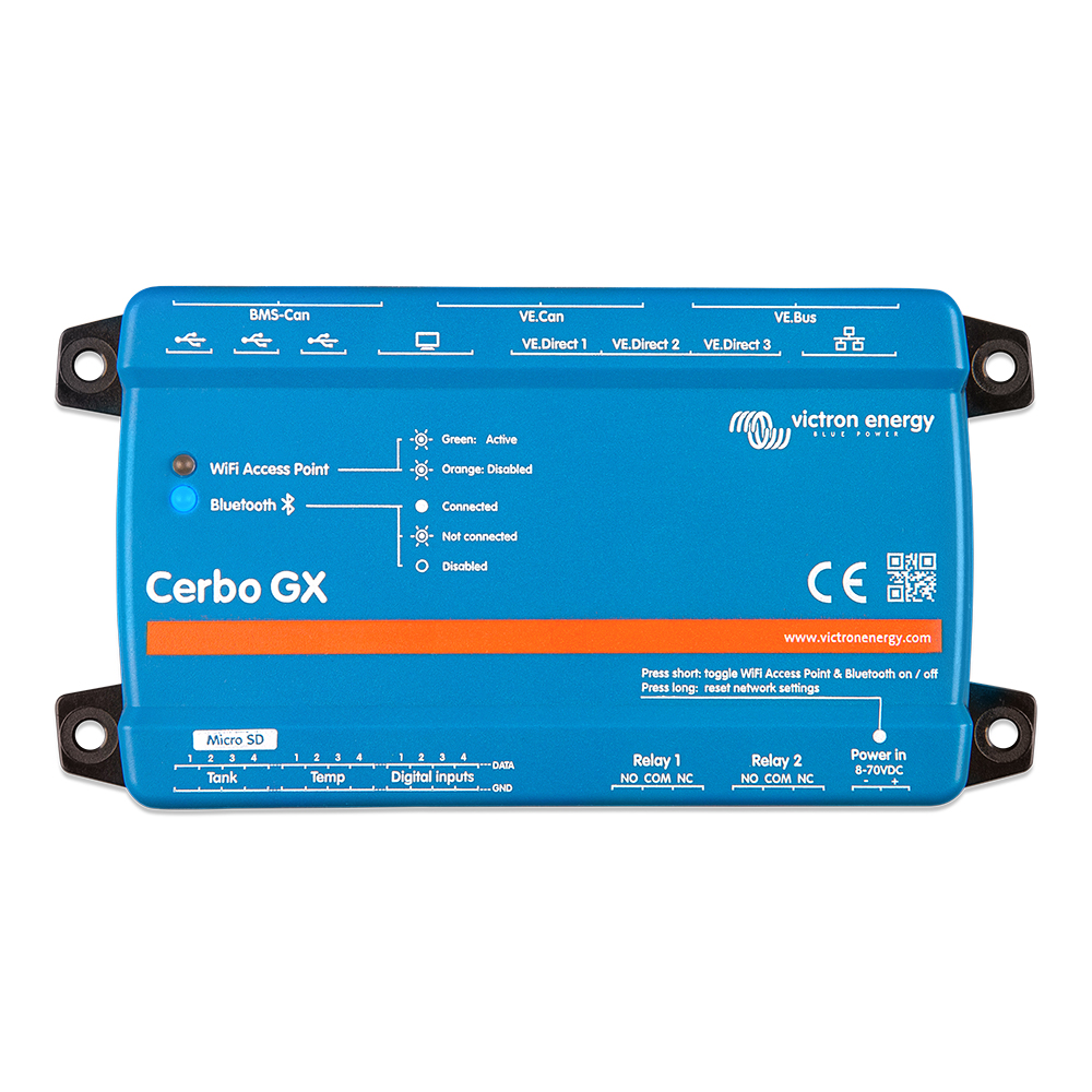 image for Victron Cerbo GX Communications Center w/ BMS-CAN Port, Tank Level Inputs, Digital Inputs, and Temperature Sense