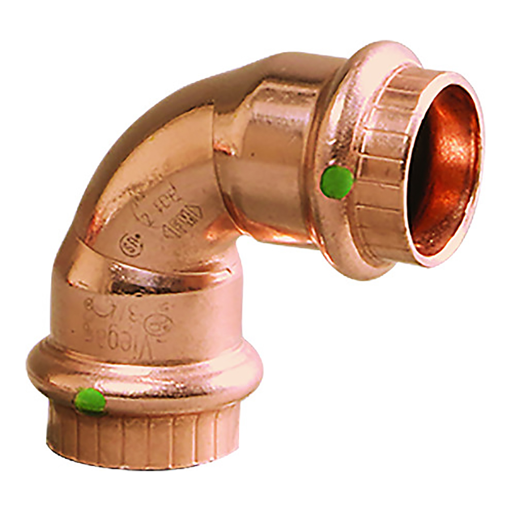 image for Viego ProPress 3/4″ – 90° Copper Elbow – Double Press Connection – Smart Connect Technology