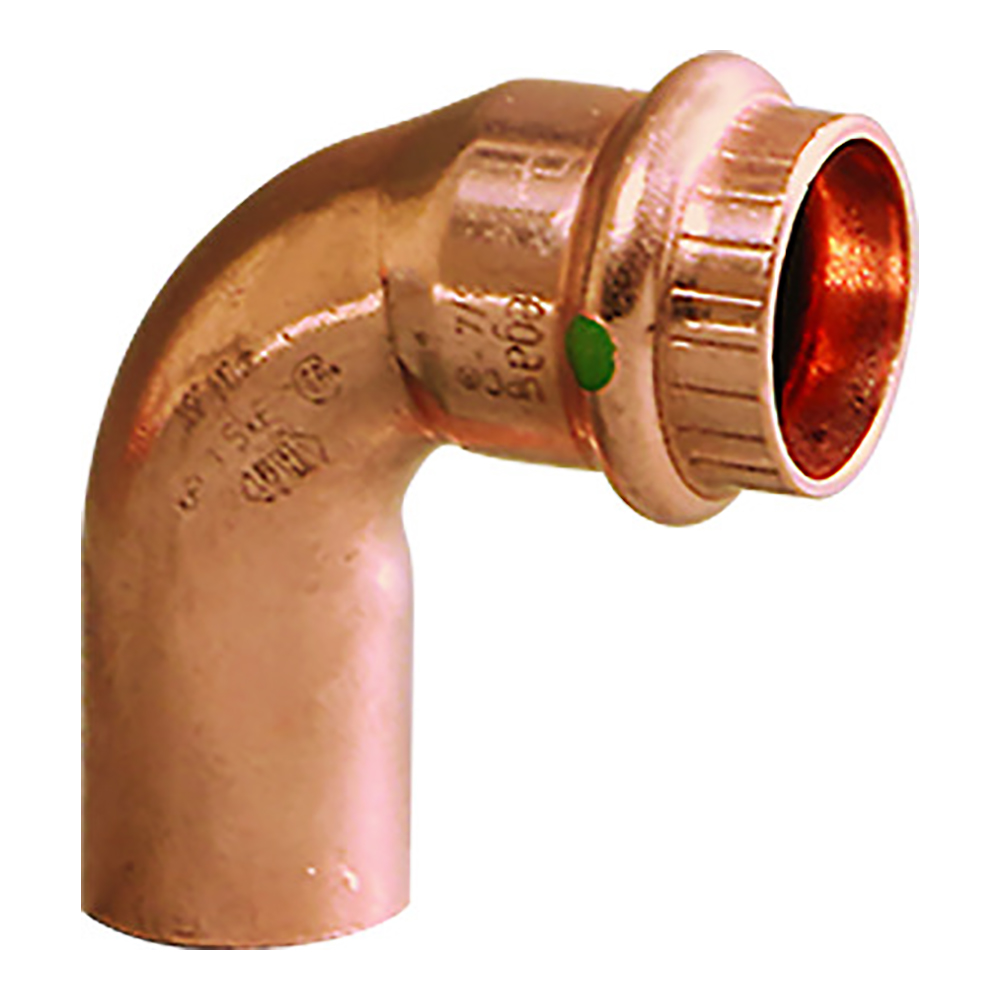 image for Viega Propress 1/2″ – 90° Copper Elbow – Street/Press Connection – Smart Connect Technology