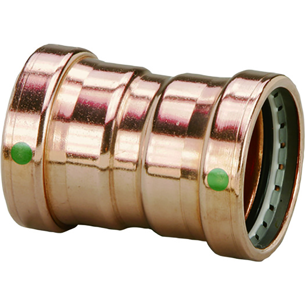 image for Viega ProPress 2-1/2″ Copper Coupling w/Stop Double Press Connection – Smart Connect Technology