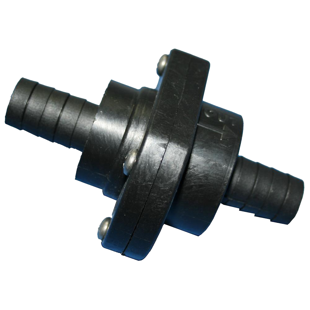 image for T-H Marine Double Barb Inline Scupper Check Valve – 3/4″ – Black