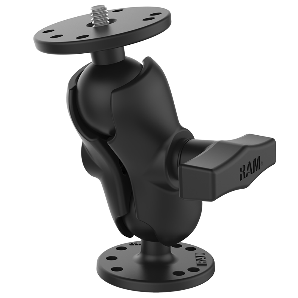image for RAM Mount RAM® Double Ball Mount w/1/4″-20 Male Thread – Short Arm