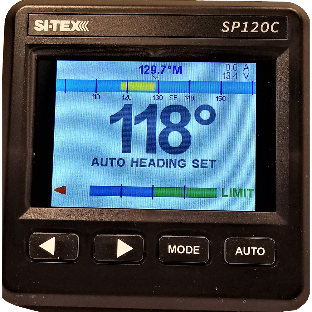 SI-TEX SP120 Color System w/ Rudder Feedback w/ O Drive Unit